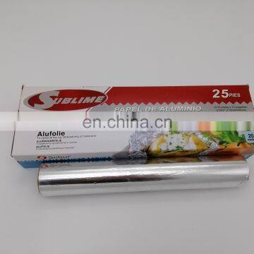 8011 Eco-friendly & Recyclable Disposable Food Grade Warapping Household Aluminum Foil Roller