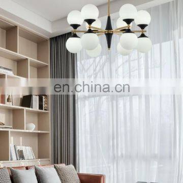 Новый дизайн, современный стиль, диммируемый стеклянный потолочный люстра для гостиной photo-7