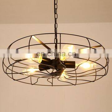 Colorful Chandelier With Ceiling Fan Crystal Pendant Lamp photo-5