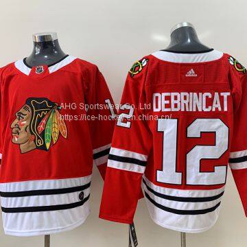 Chicago Blackhawks #12 DeBrincat Red Jersey