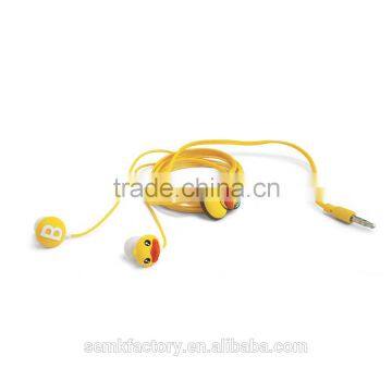B.Duck funny earbuds silicone rubber earbuds covers for promotional gifts