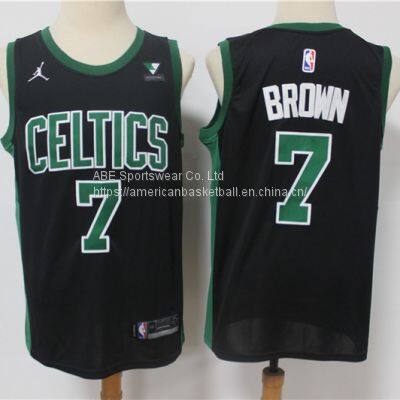 Boston Celtics #7 Brown Black Jersey