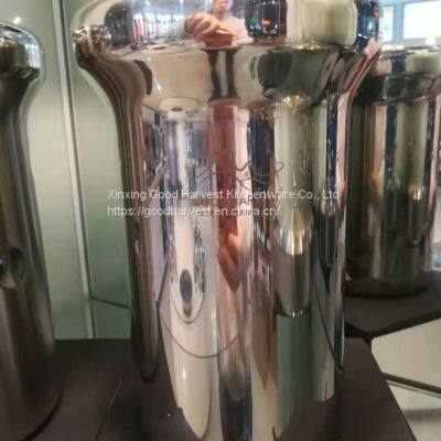 High-class Unique Stainless Steel Bar Beer Bucket Ice Bucket Stainless Steel Double Wall Ice Bucket photo-5