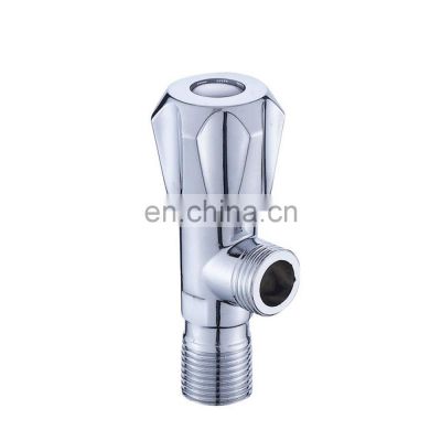 China manufacturer chrome plastic handle 1/2 inch silver zinc angle valve