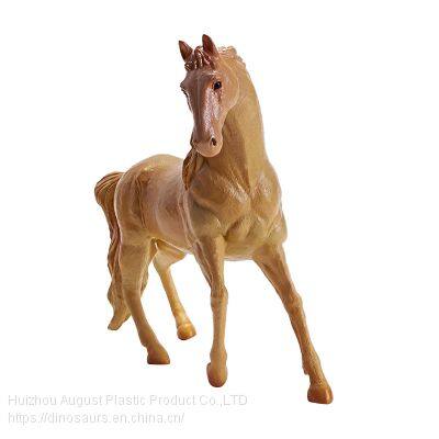 High Quality Vinly-PVC Simulation Animal Figure Toys Eco-friendly Akhal-teke Horses Educational Toys