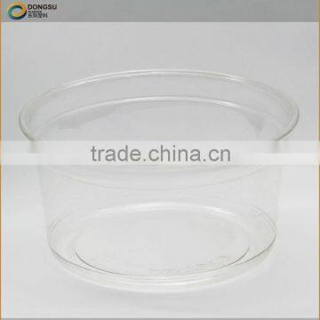 The best choice for 12oz disposable plastic salad container with airtight flat lid, inner or outer locked