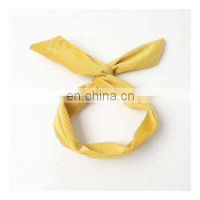 Korean Fashion Rabbit Ears Headband Women's Hair Band Scarf Cross Bow Hairband