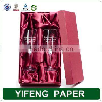 Custom Printed Paper Cardboard Bottle Wine Glass Box For Glasses Packing photo-4