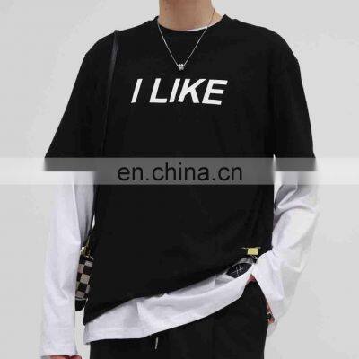 wholesale custom solid color plus size loose plain T-shirt unisex half sleeve top 2022