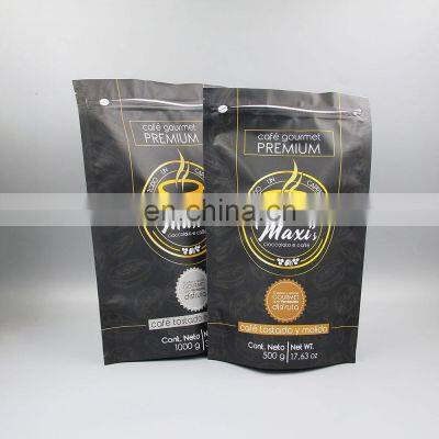 Matte Printing Side Gusset Coffee Bean Packaging Bag With Valve Wholesale