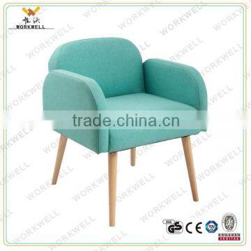 WorkWell high quality dining indoor chair with Rubber wood legs Kw-D4049