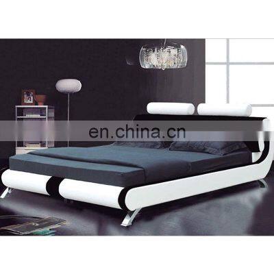 Modern bedroom furniture king size leather upholstered modern king size soft bed frame