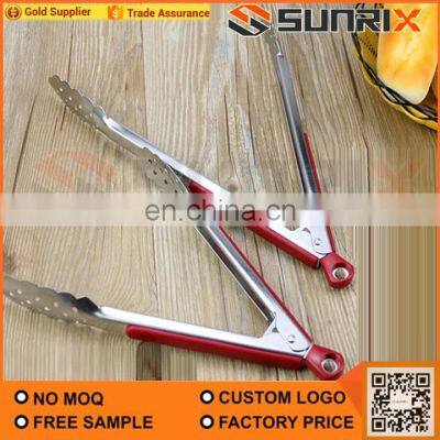 Best Selling Food Grill Tongs, Cooking Tongs for Salad, Grilling, Frying, Tongs With Silicone Tips