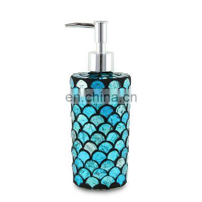 Scales Style 5 Pieces Shower Curtain Set for Bathroom Modern Bathroom Vanity Set Glass and Bath Accessory Set photo-2