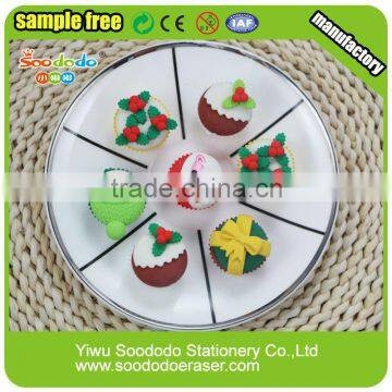 christmas gift cake erasers