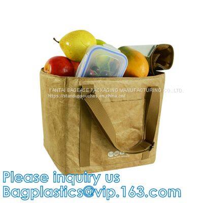 DuPont Paper Tyvek Breathable Strong And Durable Dupont Paper Tyvek Lunch Cooler Bag,tote Bag,gift Bag,microfiber Pouche photo-5