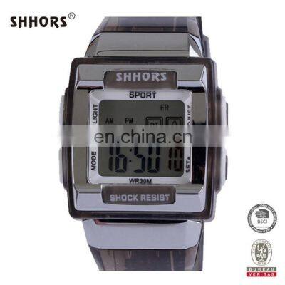 SHHORS 358 China Brand Outdoor Survival Men Digital Watch Plastic Strap Men Digital Led Wrist Watch photo-4