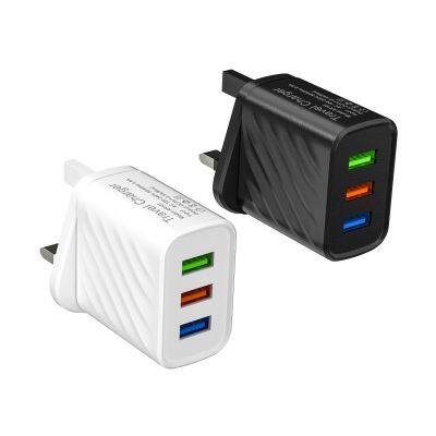 3USB multi-port charger 5V2A fast charging head wall charger adapter European and American standards