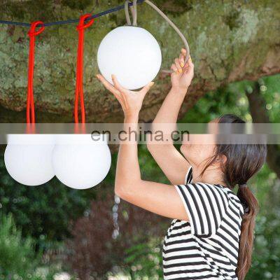 Wholesale Led Balls Solar Led Street Lights Mall Magic Color Changing Chandelier Orb Mini Led Plastic Table Lamp Round Ball photo-4