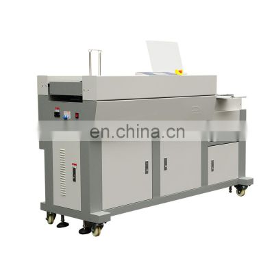 A3 A4 Full Automatic Professional Spine&side Glue Perfect Binder Book Binding Machine With 3 Rollers