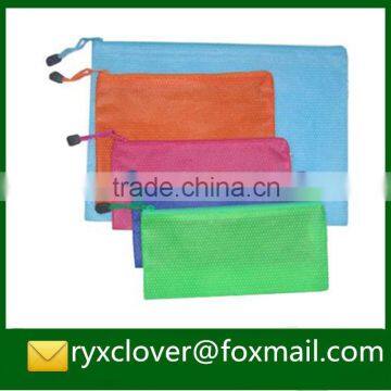 Clear Pvc Gridding Zipper Document Bag photo-4