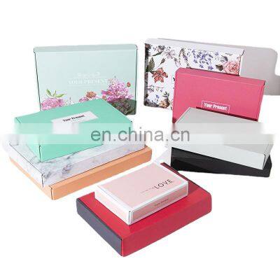 Customise Matte Black Gift Aircraft Corrugated Shipping Box Tuck Mailer Mail Clothing Box for Women photo-5