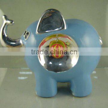 piggy bank with elephant shaped design