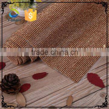 Hot Fix Crystal Bling Bling Fiberglass Jute Rhinestone Mesh Roll Quality Choice photo-5
