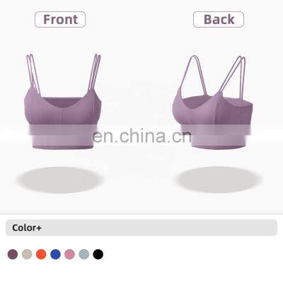 New Arrival Women Padded Sports Bra Support Fitness Workout Yoga Bra Camisole Tank Top