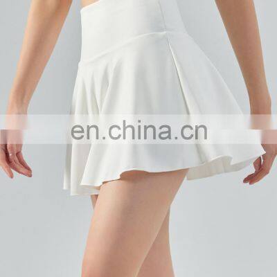 Quick Dry Leopard Print High Waist 2-in-1 Mini Tennis Skirt Women Outdoor Sportswear Golf Apparel With Side Pocket Shorts Skirt photo-4