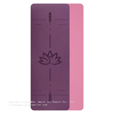 Custom Double-layer Non-slip Dustgo Yoga Mat Tpe Biodegradable photo-5
