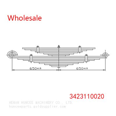 3423110020 For Dawoo Rear Axle Leaf Spring Wholesale