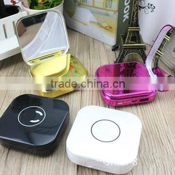 Fashion 10400mAh power bank make up mirror phone charger