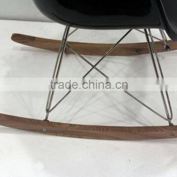 Replica Designer Fiberlgass Material Stainless Steel Frame ARA Armchair/rocking Chair With Wooden Base photo-5