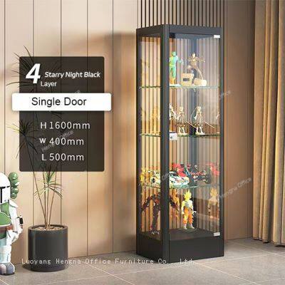 B2B Wholesale Display Cabinet Starry Night Black 4 Layers Single Door for Action Figures and Model Cars photo-5