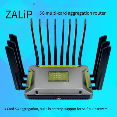 zalip aggregate router: вставьте несколько 5G SIM-карт для агрегации пропускной способности, преобразуйте в проводную гигабитную пропускную способность, внешний беспроводной Wi-Fi для прямых трансляций, агрегатор сети для высокоскоростной сети на крупных мероприятиях и для отправки прямых трансляций