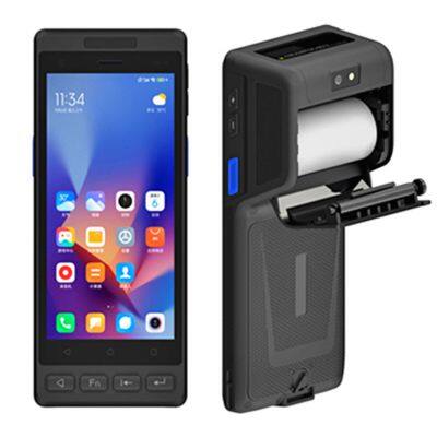 HiDON Cheapest Factory PDAs Android 14 Handheld Terminal Barcode Scanner PDA With POS Thermal Printer UHF RFID With NFC for Warehouse
