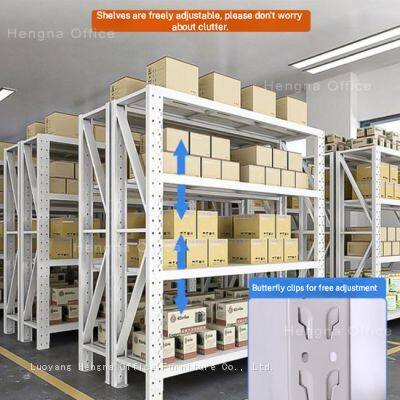 Heavy Duty Boltless Metal Shelving HN-LW328 for Logistics Warehouse, 2000kg Total Load Capacity, Longspan Racking System Manufacturer, OEM/ODM photo-4