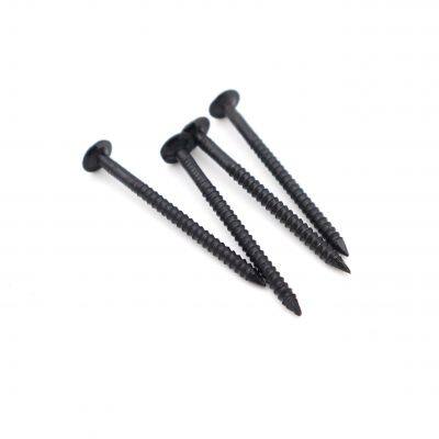 Durable Blacked Ring Shank Nails for Outdoor Decking