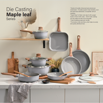 Customized Color Aluminum Nonstick Cookware Set