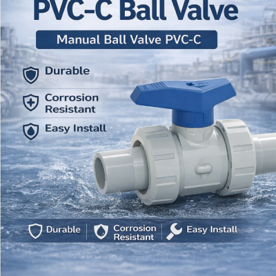 Метрический шаровой кран PVC типа со шпунтовым соединением для водоснабжения