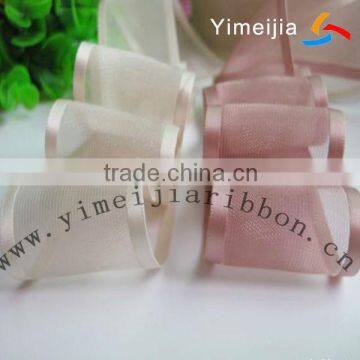 satin edge nylon organza wide gift ribbon