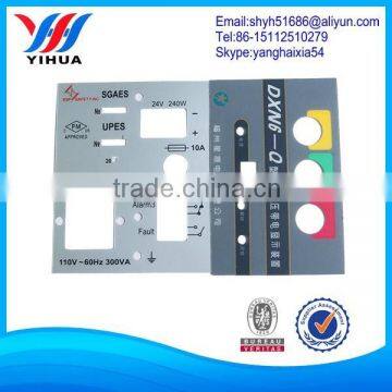 Manufacturer custom Electrical Appliances Nameplate