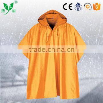 YANLI 100%waterproof,multicolor pvc poncho raincoat/rain poncho for adult                        
                                                Quality Choice