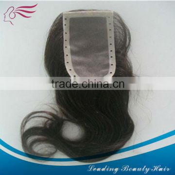 Pu + lace human hair closure and have good quality