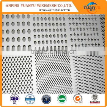 Square hole perforated sheet for business industrial