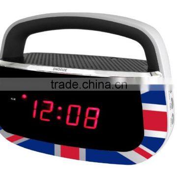 UK Flag Best Price Big LED Portable Clock Radio photo-2