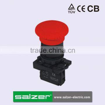 Salzer Brand SA22-AT42 Mushroom Head Push Pull Button Switch (TUV, CE and CB Approved)