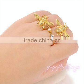 Novel simple gold ring design for girls