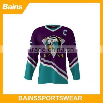 OEM polyester custom sublimation ice hockey jersey/ice hockey referee jersey